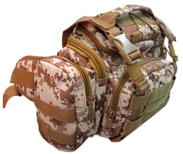 CANGURO TACTICO MULTIFUNCIONAL M5 B -CAMUFLADO DIGITAL DESIERTO - Imagen 2